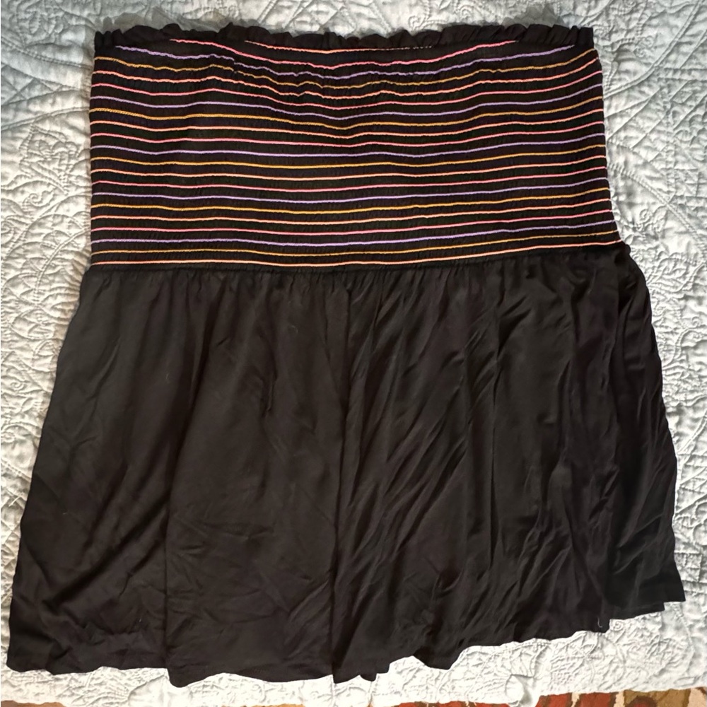 Torrid black striped sleeveless top.